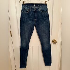 7 for All Mankind Givenevere sz 27 denim skinny jeans